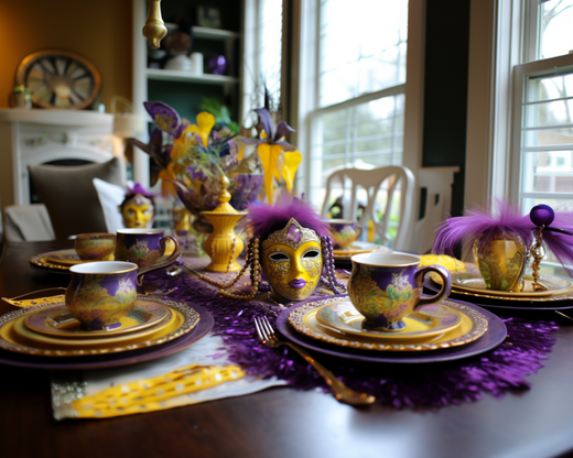 mardi gras tea party